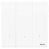 羅格朗智能家居 智繪BLE IOT 陶瓷白 三位智能開關