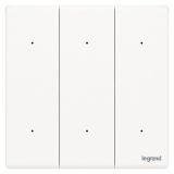 羅格朗智能家居 智繪BLE IOT 陶瓷白 六位零火場景開關