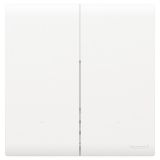 羅格朗智能家居 綺蘊(yùn)BLE IOT 陶瓷白 二位智能開(kāi)關(guān)