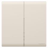 羅格朗智能家居 綺蘊(yùn)BLE IOT 奶油白 二位智能開(kāi)關(guān)