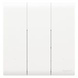 羅格朗智能家居 綺蘊(yùn)BLE IOT 陶瓷白 三位智能開(kāi)關(guān)