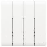 羅格朗智能家居 綺蘊(yùn)BLE IOT 陶瓷白 四位零火場(chǎng)景開(kāi)關(guān)